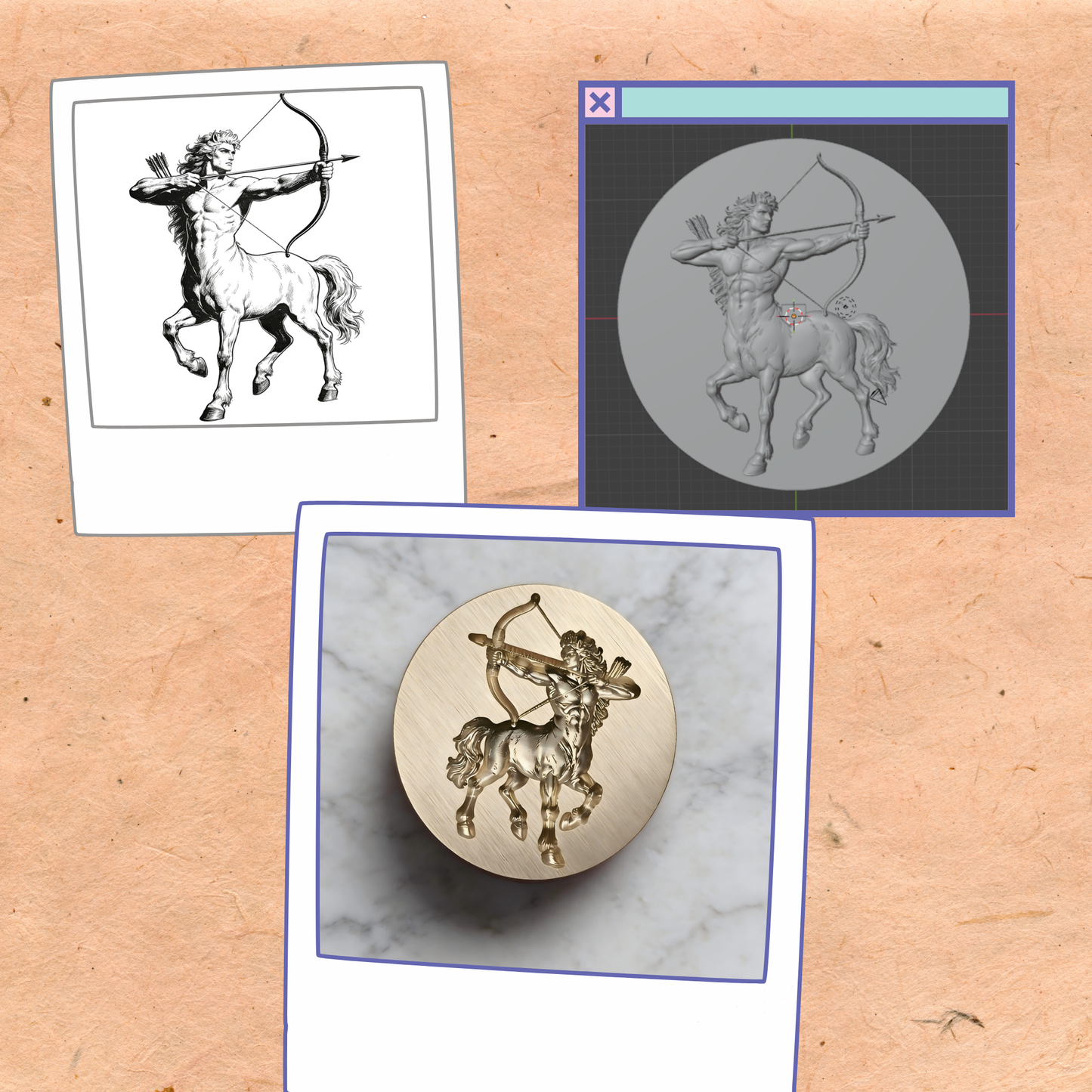 Convert Photo to 3D Modeling(No stamp included)