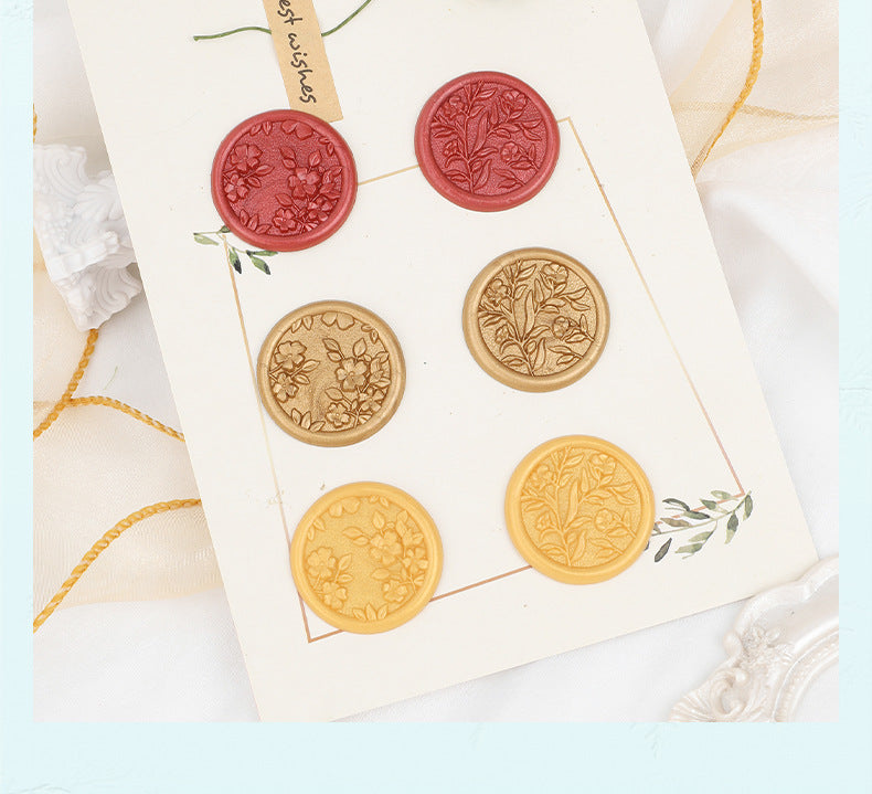 Flower Wax Seal Stickers