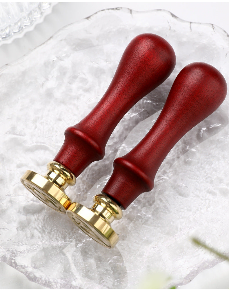 Custom Wax Stamp Red Beech Wood