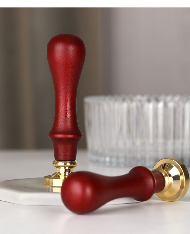 Custom Wax Stamp Red Beech Wood