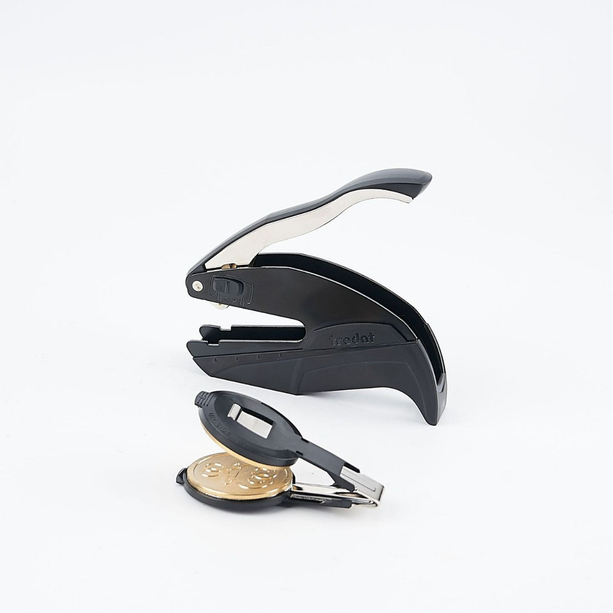 Custom Black Handheld Embosser