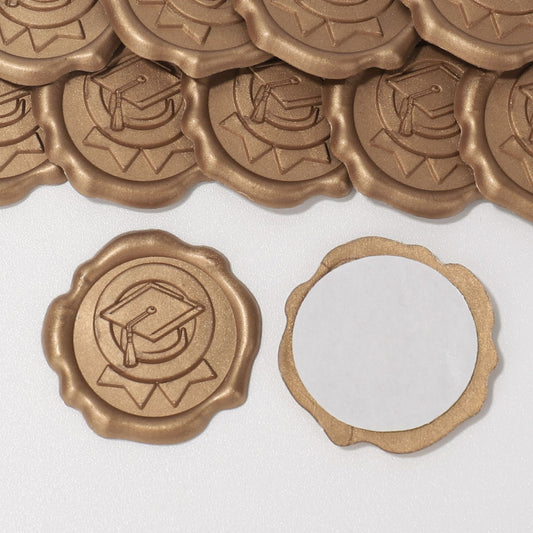 Academic Cap Wax Seal Stickers