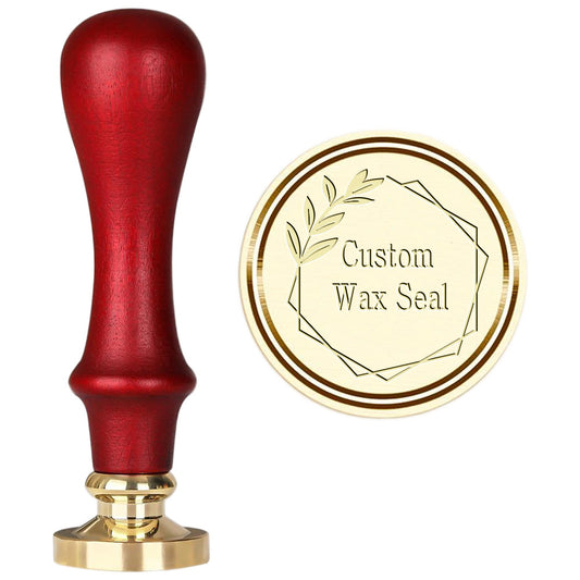Custom Wax Stamp Red Beech Wood