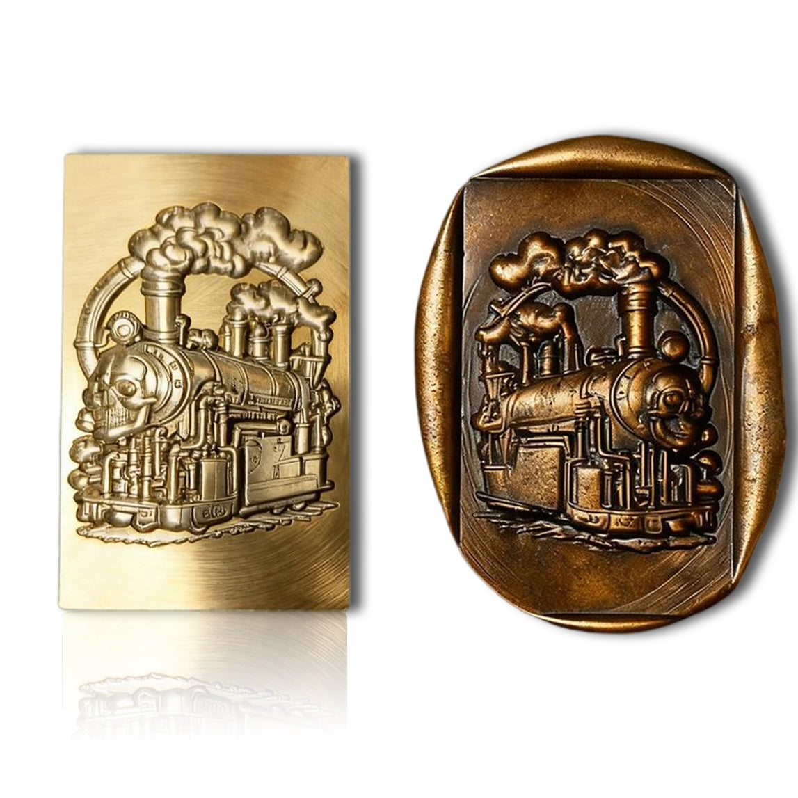 Skull Steam Engine 25x40mm